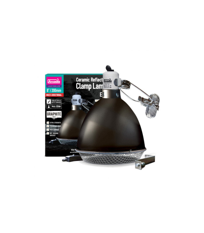 Clamp Lamp noir " Graphite" Diamètre 14 cm