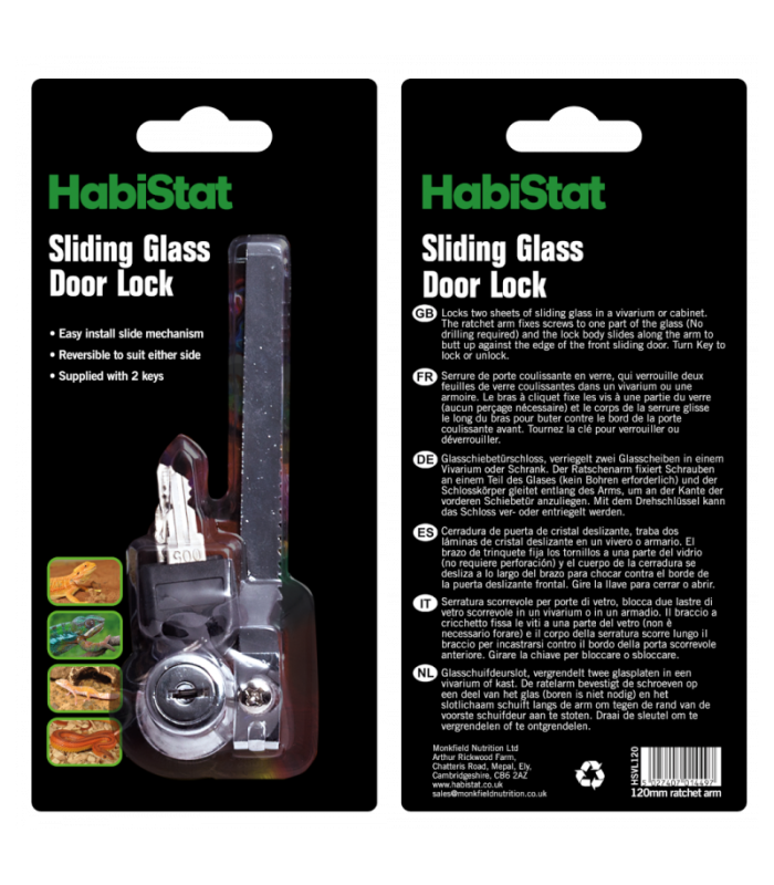 Habistat rack and pinion lock