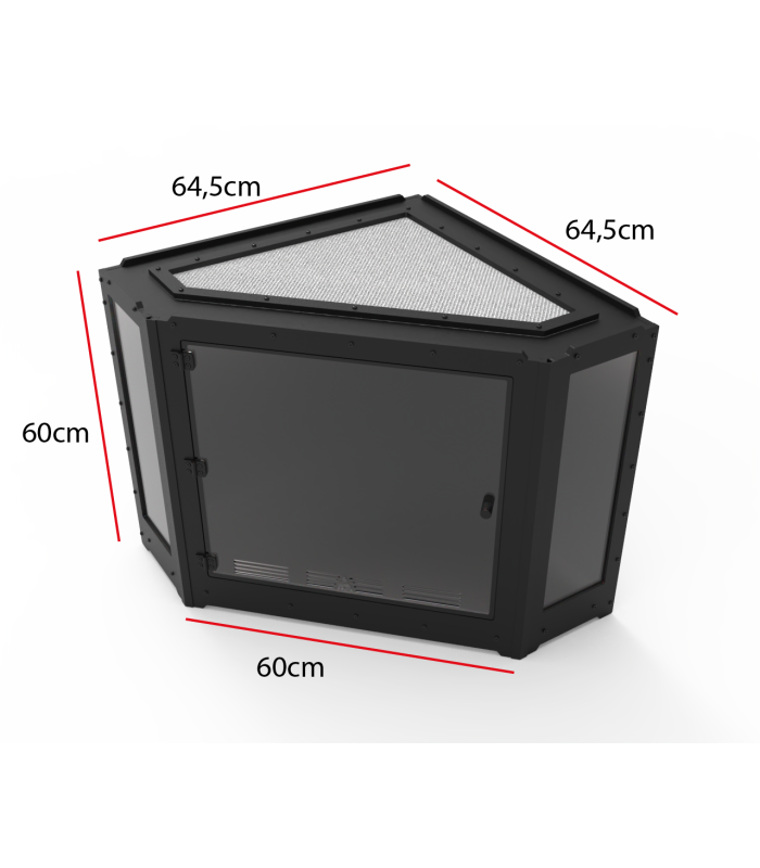 Delta Corner 60 "terrarium d'angle"