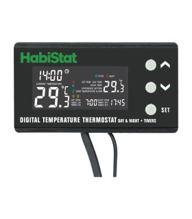 Thermostat digital Habistat Temperature Thermostat Day/Night Timer 600W